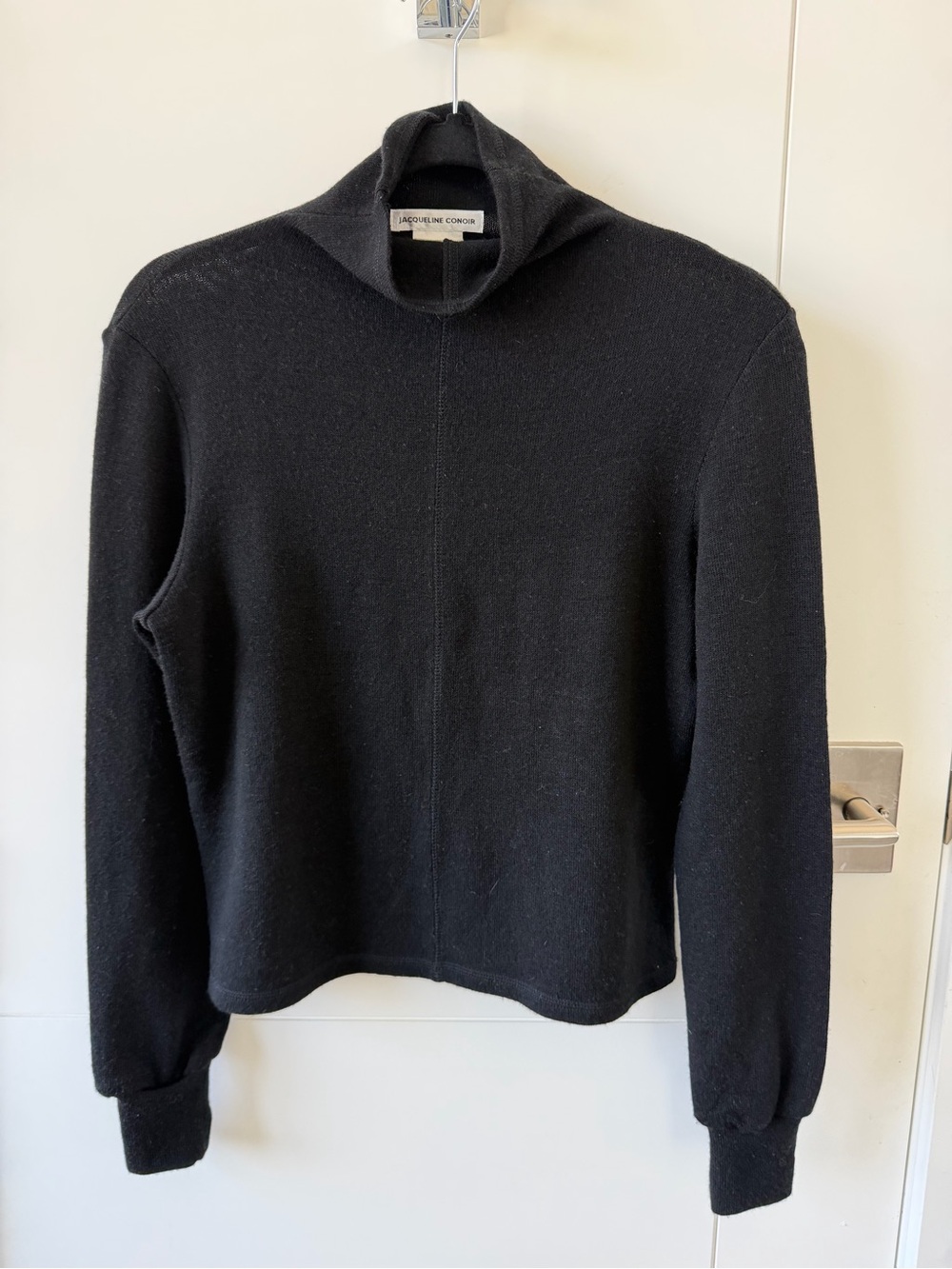 Jacqueline Conoir Black Turtleneck Sweater